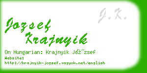 jozsef krajnyik business card